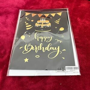 Birthday card lighted Musical Pop up Blow out candle